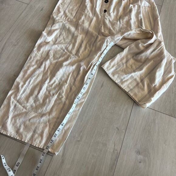 Asos Design Strapless Striped Jumpsuit Romper - Size 14 - Picture 3 of 10